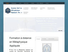 Tablet Screenshot of metaphysique.org